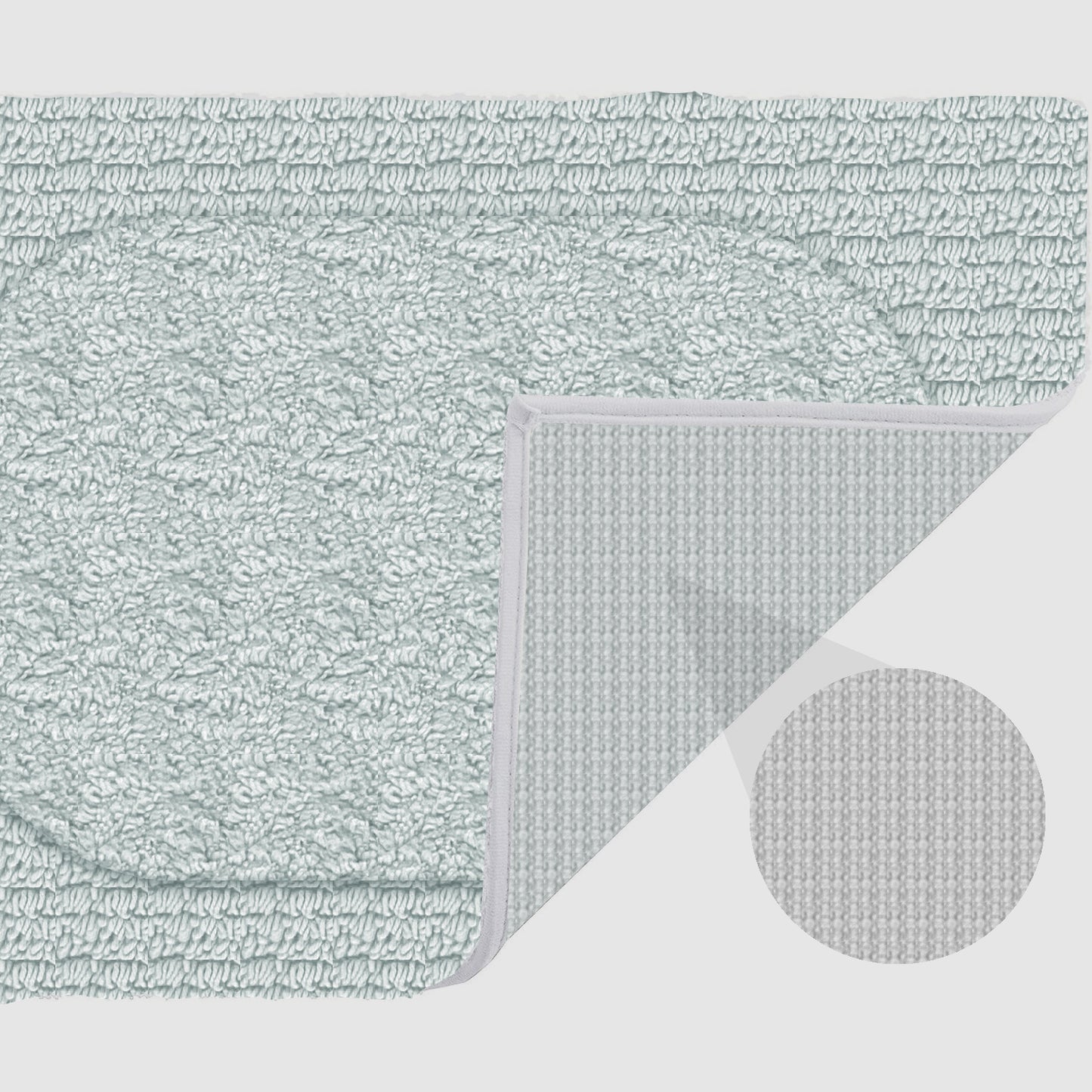 Crown Aqua 40x60cm Bath Mat & Door Mat | Highly Absorbent | Anti-Skid for Superior Safety and Comfort