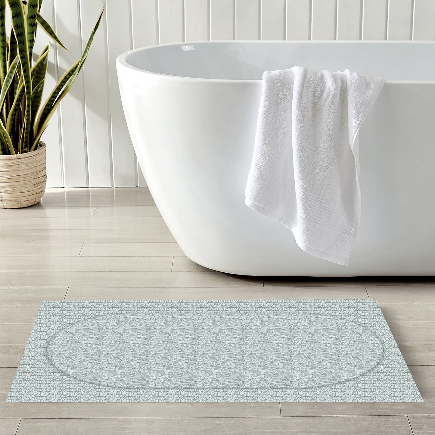 Crown Aqua 40x60cm Bath Mat & Door Mat | Highly Absorbent | Anti-Skid for Superior Safety and Comfort
