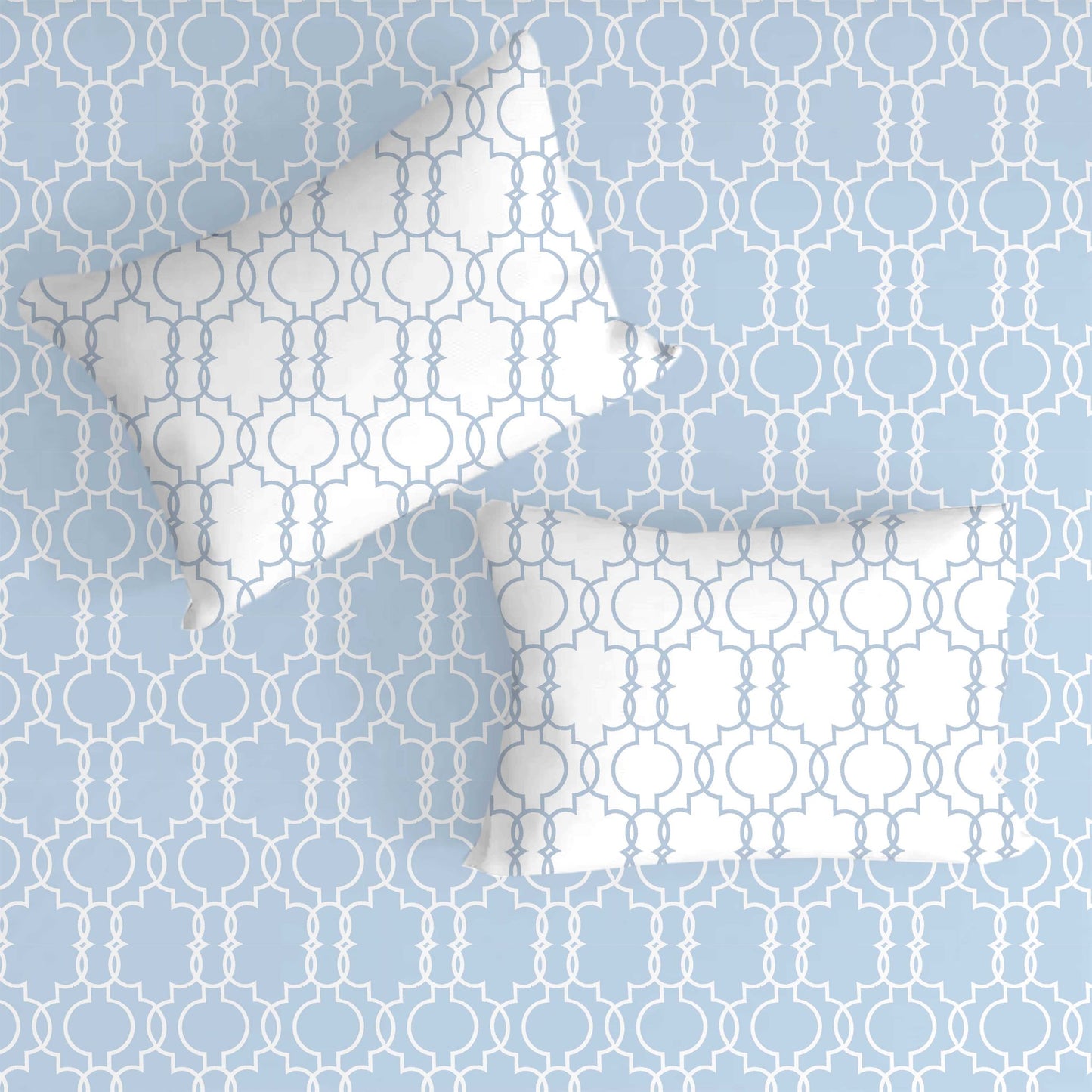 Enigma Blue Double Bedsheet with Two Pillow Cover | 210TC | King size 9x9 feet