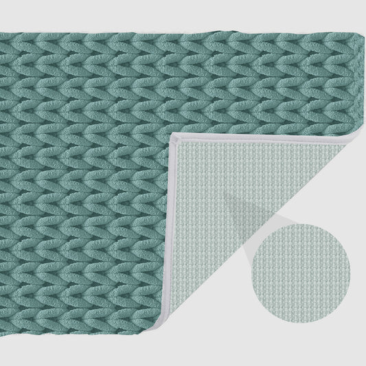 Cable Aqua 40x60cm Bath Mat & Door Mat | Highly Absorbent | Anti-Skid for Superior Safety and Comfort
