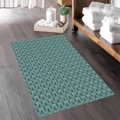 Cable Aqua 40x60cm Bath Mat & Door Mat | Highly Absorbent | Anti-Skid for Superior Safety and Comfort